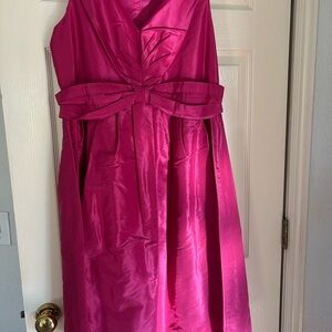 Banana Republic MadMen Pink Silk Formal Dress
